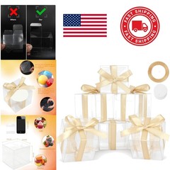 Quality Clear Gift Boxes 2x2x2 Inch Food Grade Material for Celebrations