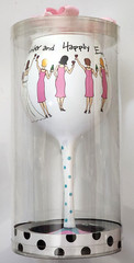 Bride Bridesmaid Goblet Mud Pie i do! Toasting Love Engagement Wedding Marriage