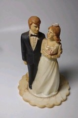 Vintage Wedding Cake Topper 5″ Approx New Zealand