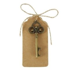 1-100 Vintage Key Bottle Opener Keychain Wedding Favors