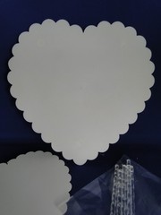 New Vintage Wilton Heart Scalloped Seperator Plate Set, #301-9728