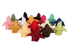 150 Polyester Napkins 20″ x 20″ 100% Woven Polyester Made in USA 23 Colors Party