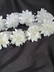 Wedding Floral Bundle Of 32 Pieces/white/Ivory/Iridescent/Picks/Stems/Flower/Lot