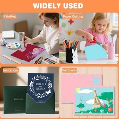 Cardstock 8.5 X 11, 40 Sheets 10 Colors Card Stock, 40Sheets, Multicolor