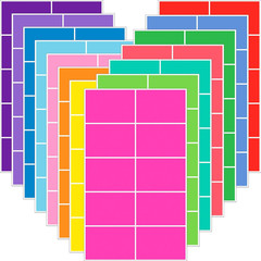 420 Pack Colored Labels Stickers, 3 X 2 Inches, 14 Colors, Large Adhesive Home M