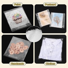 5″x 3.5″ Acid-Free Picture Sleeve, 200Pack Crystal Clear Sleeves Storage Bags