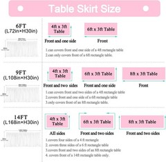 Soft White Tulle Table Skirt for Special Occasions