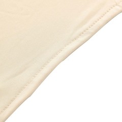 2 BEIGE Fitted Spandex Open Arch Double Sided Backdrop STAND COVERS Party Event