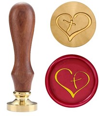 Jesus Christian Seal Wax Stamp Bronze Head with Handle, for Wedding, Cards