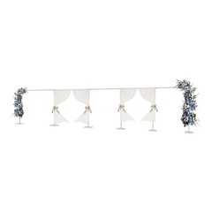 Wedding Silver/Purple Decoration Stand Rectangle Party Backdrop W/ Pedestal