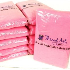 Threadart Premium Soft Tulle Fabric – 20 yd x 54″ Wide For Decorations & Wedding