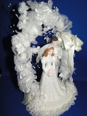 New Wilton Designer Series «Rose Garden», Grey Tux, Wedding CakeTop # 118-460