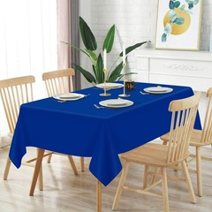 Mulbozy 2 Pcs Royal Blue Plastic Tablecloth 54″ X 108″ Rectangle,