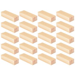 20 Pieces Wood Place Card Holders, Wooden Table Number Holder Stand Clamps2832