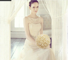 33Feet/10Meter Length Roll Beige Pearl String Party Garland Wedding Centerpieces