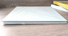 Vtg New Hallmark Wedding Anniversary Keepsake Album White Tassel Paisley Brocade