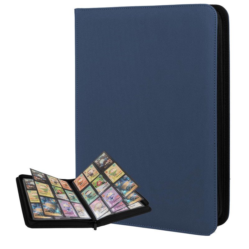Trading Card Binder 9 Pocket Zipper Fvxldcz Pu Cover Card Collection Binder 540