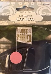 Flag Just Married Car Flag | Wedding 14″ x 18″ New