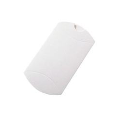 50pcs Kraft Black White Paper Pillow Box for Jewelry Candy Gift Wedding Favor Sm