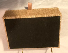 Hand Crafted Tan Raffia Covered Wood Box-Wedding Card-Jewelry–5.75″L & 2″H-EUC