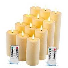 12 Pack Outdoor Waterproof LED Flameless Simulated wick#12 Simulated wick#12