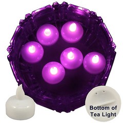 FREESH 6X Waterproof LED Floating Tealight Flameless Candle Wedding Party Pink