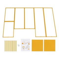 3Pcs Gold Rectangular Stands Wedding Aisle Centerpiece Decor Iron Flower Stand