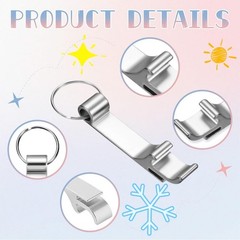 5 Pcs Bottle Opener Keychain Bulk Wedding Favors for Guests Aluminum BRAND NEW
