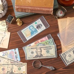 90PCS Clear Banknote Holders – Top-Load 90 Pcs [6.6″x2.8″], Pure Transparent
