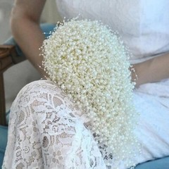 Wedding Handmade Bouquet Handmade Bridal Bouquet Beauty Pearl Flower Party Bouqu
