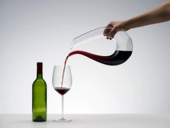 RIEDEL Merlot Decanter Machine-Made Crystal Glass Red Wine 25oz Dishwasher Safe
