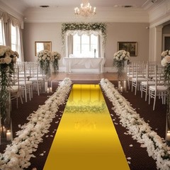 Wedding Aisle Runner Set Decorative PET Coating Runner Ceremonies Parties Events
