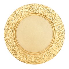 100PCS Gold Charger Plates 13 in Round Plastic Gold Chargers for Dinner Plates