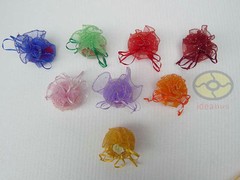 25/50/100pcs Circle Diameter:10″ Sequins Dotted Organza Pouches Jewelry Gift Bag