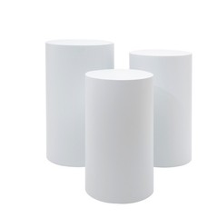 3 Piece Round Cylinder Pedestal Stands For Party Wedding Party Display Decor