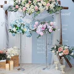2 Pcs 29.5 inches Crystal Flower Stand Wedding Centerpieces for Tables, Table…
