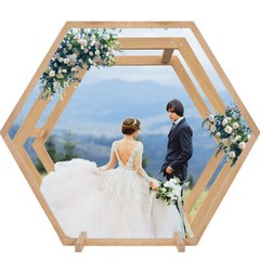2-Style Rustic Wood Wedding Arch Backdrop Flower Display Stand Frame Background
