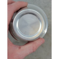 East West Dist Co 3 Inch Aluminum Buckets with Handles Set of 5 Silver 836247