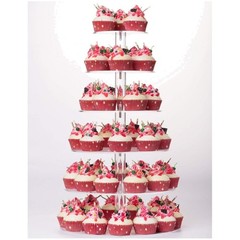 Large 6 Tier Cupcake Stand – Acrylic Pastry Display