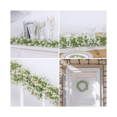 Dolicer 2 Pcs Babys Breath Artificial Flowers Vines, Faux White… Fast USA SHIP