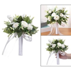 Simulation Bridal Bouquet Elegant Artificial Flowers for Celebrations Home Event