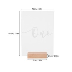 10 Sets Assorted Color Acrylic Table Numbers for Wedding Party and Banquets