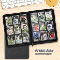 Arkeiliy Trading Card Binder Premium 9 Pocket Double Sided 540 Pocket Pu Card