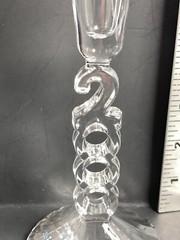 Set of 2 10 Inch 2000 Crystal Champagne Flute Glasses
