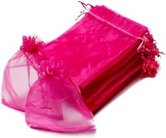 (20 PACK) ORGANZA BAGS 3.75″ x 3.75 party favor wedding gift jewelry sheer pouch