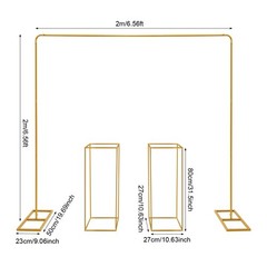 Gold Balloon Stand with Flower Stands Metal Wedding Stand Wedding Backdrop