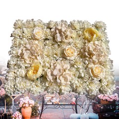 6 Pack Artificial Silk Flower Wall Panels Wedding Photography Party Venue Decor