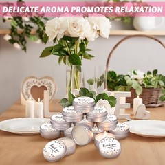 Mtlee 50 Pcs Wildflower Wedding Candles Gift Favors For Guests 1 Oz Lavender