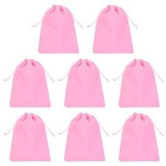 8Pcs Velvet Gift Bags 7 x 9″ Velvet Drawstring Jewelry Pouches Pink
