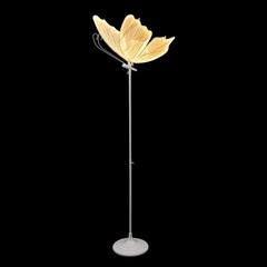 Set Of 2 Freestanding 110V Wedding Creative Butterfly Shape LED Floor Lamps Kit